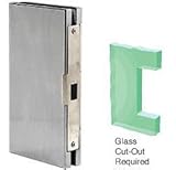 CRL Brushedステンレス4 " x 10 "センターロックガラスKeeper – dlk410bs