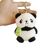 [Mahnerop] かわいらしいぬいぐるみのパンダキーチェーン | パンダ キーホルダー ぬいぐるみ, かわいいパンダのぬいぐるみキーホル