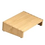 KIRIGEN フットレスト デスク下 足置き台 足台 高さ角度調節可能 蟻組 総桐 ナチュラル TQ-TT-NA