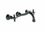 Santec 2929et10-tm Vantageポリッシュクローム壁マウント洗面所Widespread – トリムのみW / ETハンドル(注ぎ口CXC 7 – 1 / 2 " )バルブ