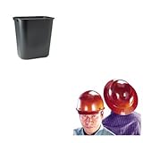 kitmsa454617rcp295600bk – Valueキット – Safety Works Skullgard保護ハード帽子( msa454617 )とrubbermaid-blackソフト成