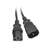MarginMart Inc. 12 Feet Computer Monitor Power Extension Cord C13 to C14 10 Amp MM682457 [並行輸入品]