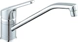 LIXIL(リクシル) INAX キッチン用 台付  シングルレバー混合水栓 クロマーレ(エコハンドル) 呼び径13mm 吐水口長さ260mm 凍結防止水抜き仕様 SF-HB420SYXN
