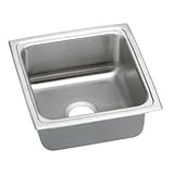 Elkao|#Elkay LFR1717 18 Gauge Stainless Steel 17 Inch x 17.5 Inch x 7.625 Inch single Bowl Top Mount