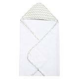 Trend Lab Sea Foam Chevron Hooded Towel, Sage by Trend Lab