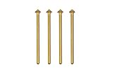 UID チタンコート電着ダイヤモンド皿ビス穴加工ビット 三角ヘッド 90度 x 5mm 4本入 #120 軸径2.35mm 電動ミニルーター/ルーター/リューター用 ミニ四駆 カーボンプレート カーボ