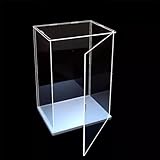 アクリルボックス 透明 30/ 35/ 40/ 45/ 50/ 55/ 60/ 65/ 70 高さのある積み重ね可能なプラスチック製ディスプレイボックス、 扉付きフィギュア用透明保護ケース、 コレクション用収納キャビネット ( Size : 45x25x70cm/18x10x28in )