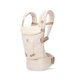 Ergobaby(エルゴベビー) ADAPT Linen アダプト リネン ナチュラル 抱っこ紐 保証付き 日本正規品 新生児 なめらかな肌当たり 吸湿性 コットン 腰サポート ベビーキャリア フロントストラップ 赤ちゃん CREGBCANATLIN