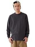 [グッドウェア] 長袖 ポケット Tシャツ ロンT レギュラー ヘビーウェイト 7.6オンス USAコットン メンズ 無地 厚手 (L, ダークチャコール)