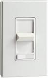 Leviton 800 W、単極、ルノワールプリセットelectro-mechanical白熱Slide Dimmer、Narrow Fin 80800-W 1