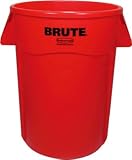 [T-8194425]ラバーメイド　ラウンドブルートコンテナ　スリット付き　１６６．５Ｌ　レッド 26436005