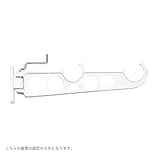 水上金属 ファースト スイング物干金物 横型 380mm ホワイト