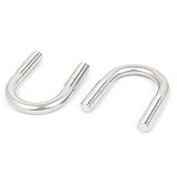 ベンドU-ボルト留め具2個ラウンド25ミリメートルのパイプ径M8スレッド