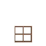 ディスプレイラック・カラーボックス　オーブンタイプ　幅87　奥行き30　高さ87ｃｍ　ブラウン レクタックス