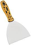 Woodstock D3714 5-Inch Stainless Scraper, Yellow/Black [並行輸入品]