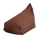 ブラウン／Pesco ぺスコ エコ　ビーズクッション ソファ 省スペース 一人用 座椅子 クッション ビーズ 座椅子 グリーン ブラウン ベージュ 幅56cm　ソファー 1P 1人掛け