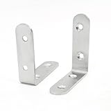 uxcell 棚受け　アングル ブラケット ファスナー 65mmX 65mmX 18mm 2個入り