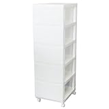 ルームス(ROOM'S) 5段チェスト(幅34×奥行42) ホワイト RM-345WH