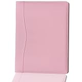 バインダー PUレザー A4 2つ折り, 可愛い ビジネス バインダー 多機能 ルーズリーフ A4 フォルダー 二つ折り ファイル ホルダー