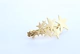 ゴールド　流れ星ヘアピン/ヘアクリップ　バレッタ　おしゃれ髪飾り