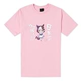BIGMARK ウマ娘 プリティーダービー スペシャルウィーク Tシャツ まる襟 コットン コスプレ 衣装 ハロウィン 仮装 大きいサイズ 小さいサイズ 半袖 ピンク1 2XL