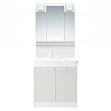 TOTO 洗面化粧台セット(KE) 750mm 3面鏡+2枚扉 ミュートグレー KE73B1G