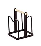 la la shop まな板スタンド 鍋ふた スタンド ラック おしゃれ スリム (モカ茶)