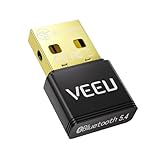 【業界トップクラスBluetooth5.4技術&ドライバー不要】VEEU Bluetoothアダプタ 5.4 Bluetooth USB アダプタ bluetooth レシーバー ブルートゥース アダプタ 超低遅延 小型 簡単な操作 最大通信距離20-30m ブルートゥース アダプタ 省電力 aptX対応 Win7/8.1/10/11対応 Mac非対応 、挿し込で即利用 (ブラック)