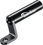 Kaedear(カエディア) バイク クランプバー ミラーマウント マルチバー ステー スマホホルダー バー径 22mm 穴径10mm/厚さ5mm アルミニウム合金 2ピース構造 KDR-H2L