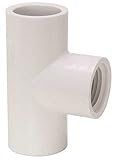Mueller Industries gidds-99077 PVC SCH 40ティー、スリップXスリップX Fip、3 / 4 " – 99077