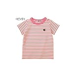 nミキハウス DOUBLE.B ダブルＢ ★Everyday Double_B★ ボーダー半袖Tシャツ 120cm ピンク（08）