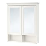 【IKEA/イケア】HEMNES ミラーキャビネット 扉2枚付き, ホワイト