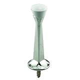 Prime-Line Products 55 5766 Diecast Zinc - Heavy Duty Rigid Door Stop with Rubber Bumper (5 Pack), 3