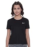 ナイキ(NIKE) ウィメンズ マイラー S/S トップ AJ8122 010 ブラック/Rシルバー XL