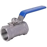 ルボナリエ ボールコック エアーラインコック ボールバルブ SUS304 ステンレス (ブルー 3/4インチ)