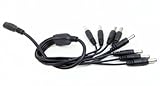 DCジャック8分配ケーブル 12V-24V LEDテープライトに