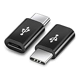 USB type-C 変換アダプター 2個セット USB3.1 高速 micro USB to USB-C type c 変換 マイクロ usbc コネクタ 急速充電/データー転送 セット タイプc プラグ アダプタ ケーブル for Macbook/Xperia/Switch/LG G5 / HTC 10に対応 (2個セット)