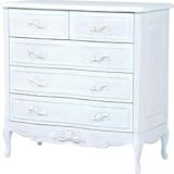 タンス 4段 ホワイト 姫 白 チェスト ハンプトンスタイル