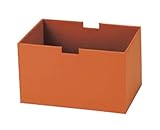 収納ボックス フェイク レザー ボックス カラーボックス フルサイズ オレンジ 約37×26×22cm 57-77OR