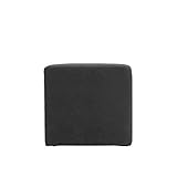 arne スツール 1人掛け チェアー ソファ 腰掛け 椅子 背もたれ無し Cube’s L52 ブラック ファブリック 布張り