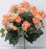 タカショー 【観葉植物・グリーンデコ和風】 ベゴニア オレンジ W25cm メンテが楽でリアルな人工植物 GN-34Y