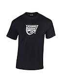 NCAA Emory Eaglesマスコット箔半袖Tシャツ、黒 3L ブラック