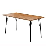 【商品名】 CNR ダイニングテーブル 幅135×奥行68×高さ72cm チェア　ウォールナット アイアン