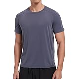 [FLSports] ラッシュガード メンズ 冷感 半袖 ゆったり tシャツ スポーツシャツ 半袖tシャツ 冷感シャツ 水着 スイム 吸汗速乾 UVカット(グレーL)