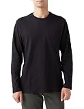 [Amazon Essentials] Tシャツ レギュラーフィット 長袖 メンズ ブラック L