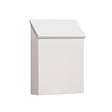 標準スチール垂直メールボックス、in 4仕上げ。アンティークメールボックス。 11 in. W x 14.5 in. H x 3.5 in. D 4620WHT 1