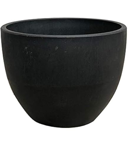 Amazon.co.jp: BLACK PLASTIC POT【BOWL】ボウルタイプ 黒 プラ鉢 厚口