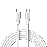 USB Type C ケーブル (2m, ホワイト)柔らかいシリコン制 SLEIJAOOE【60W PD急速充電】 絡まない 断線防止 タイプC & タイプC(Type-C)ケーブル スマートフォン・タブレット・ゲーム機等Type-C 機器対応