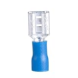 Gardner Bender 10-143F Disconnect Female -Vinyl-Insulated Barrel, 16-14 AWG, 0.250 Tab, Blue (100 pk