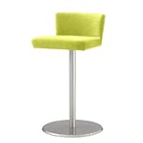 オリバー ダイニング ハイカウンターチェア スチール 布 シルバー×ライムイエロー (S・CS-133・ST+FF-28C)